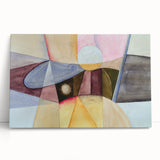 Contemporary Abstract Art – Pastel Geometric Watercolor Print