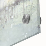 Winter Wonderland Wall Art – Snowy Field at Sunrise