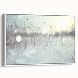 Winter Wonderland Wall Art – Snowy Field at Sunrise