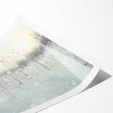 Winter Wonderland Wall Art – Snowy Field at Sunrise