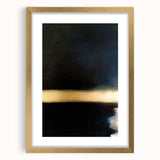 Minimalist Textured Art Pieces – Black and Gold Horizontal Abstract