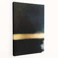 Minimalist Textured Art Pieces – Black and Gold Horizontal Abstract