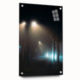 Metropolitan Photography Art – Foggy City Street Light Scene