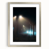 Metropolitan Photography Art – Foggy City Street Light Scene