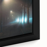 Metropolitan Photography Art – Foggy City Street Light Scene