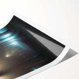 Metropolitan Photography Art – Foggy City Street Light Scene