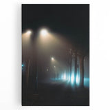 Metropolitan Photography Art – Foggy City Street Light Scene