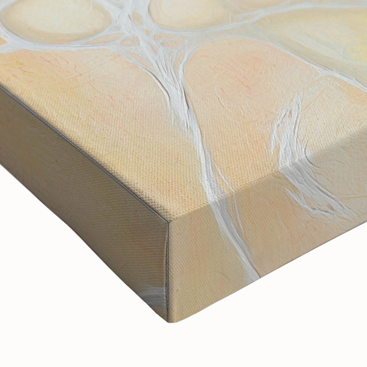 Organic Cells in Soft Tones – Earthen Harmony Earth Tone Art Print