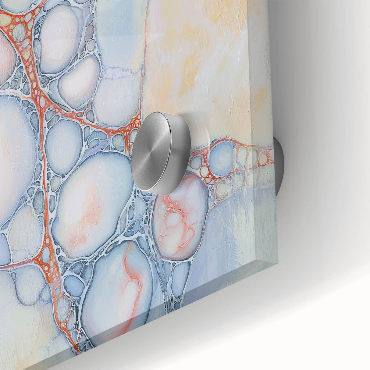 Serene Web of Color – Earthen Harmony Contemporary Canvas Art