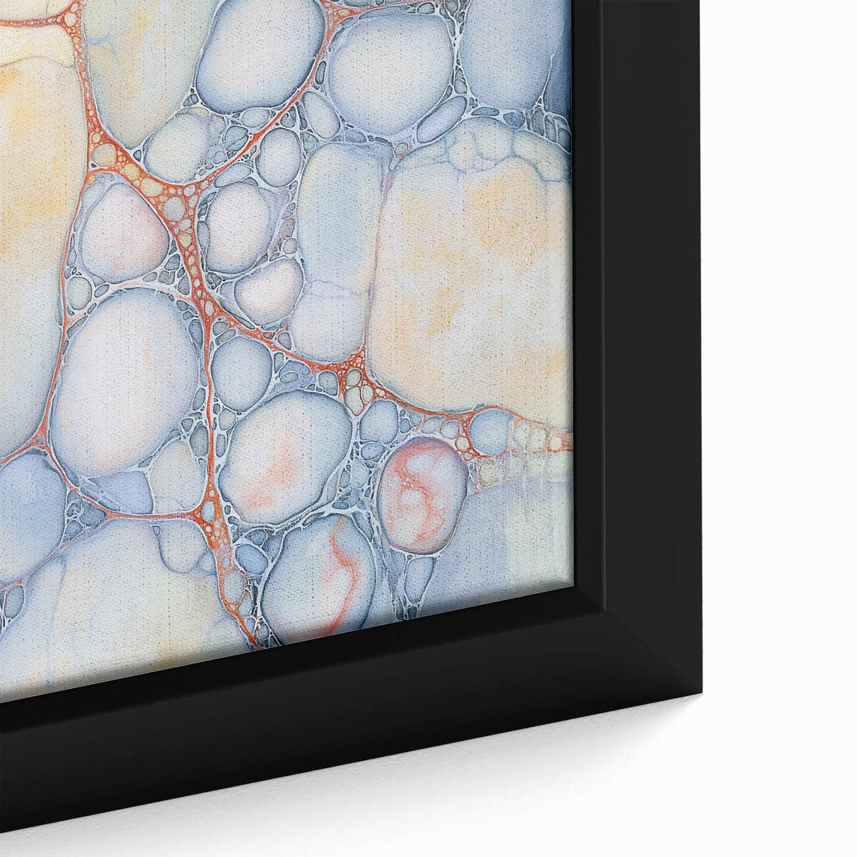 Serene Web of Color – Earthen Harmony Contemporary Canvas Art