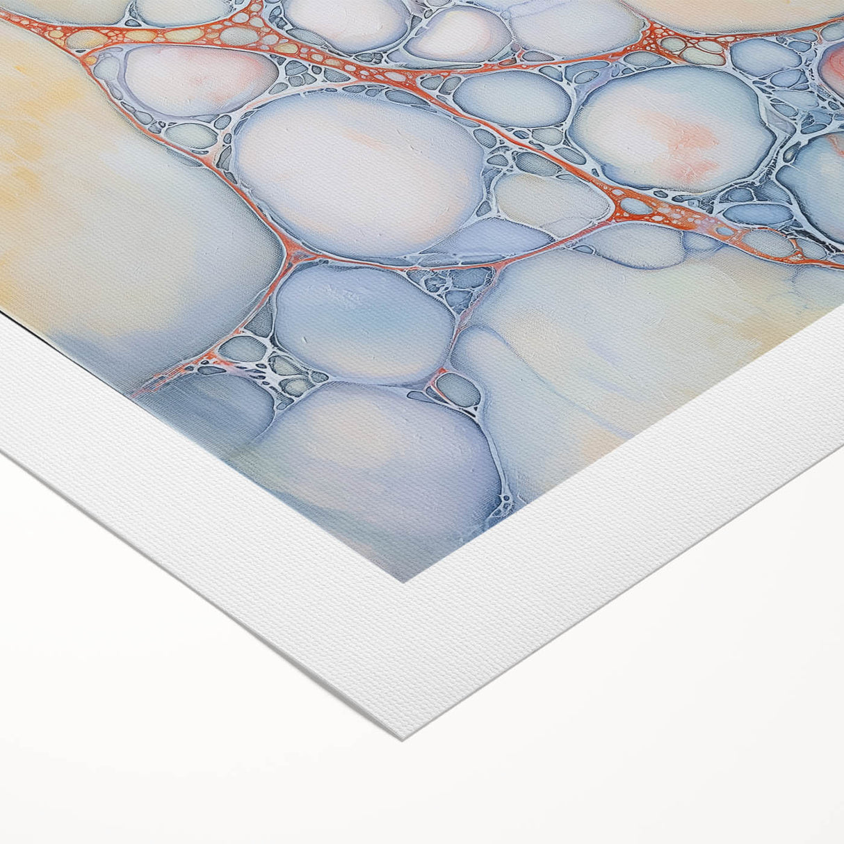 Serene Web of Color – Earthen Harmony Contemporary Canvas Art