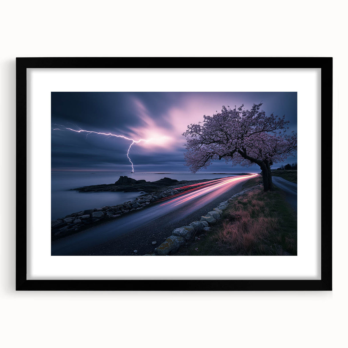 Stormy Coastline at Night – Fine Art Photography Canvas Prints