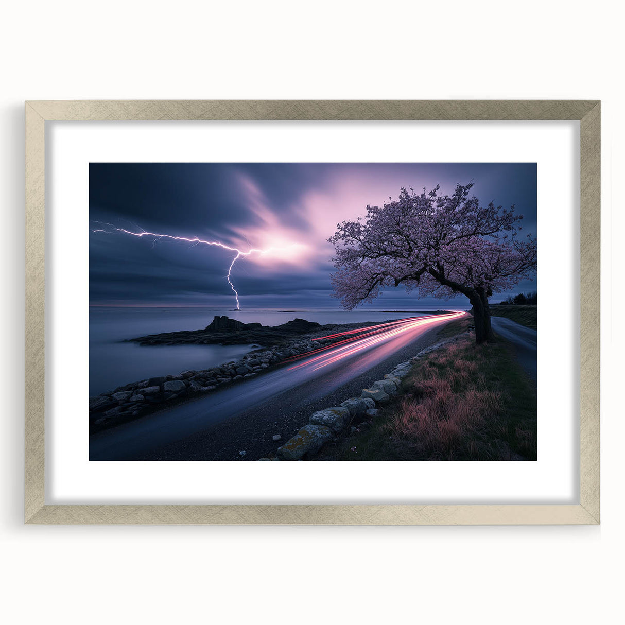 Stormy Coastline at Night – Fine Art Photography Canvas Prints