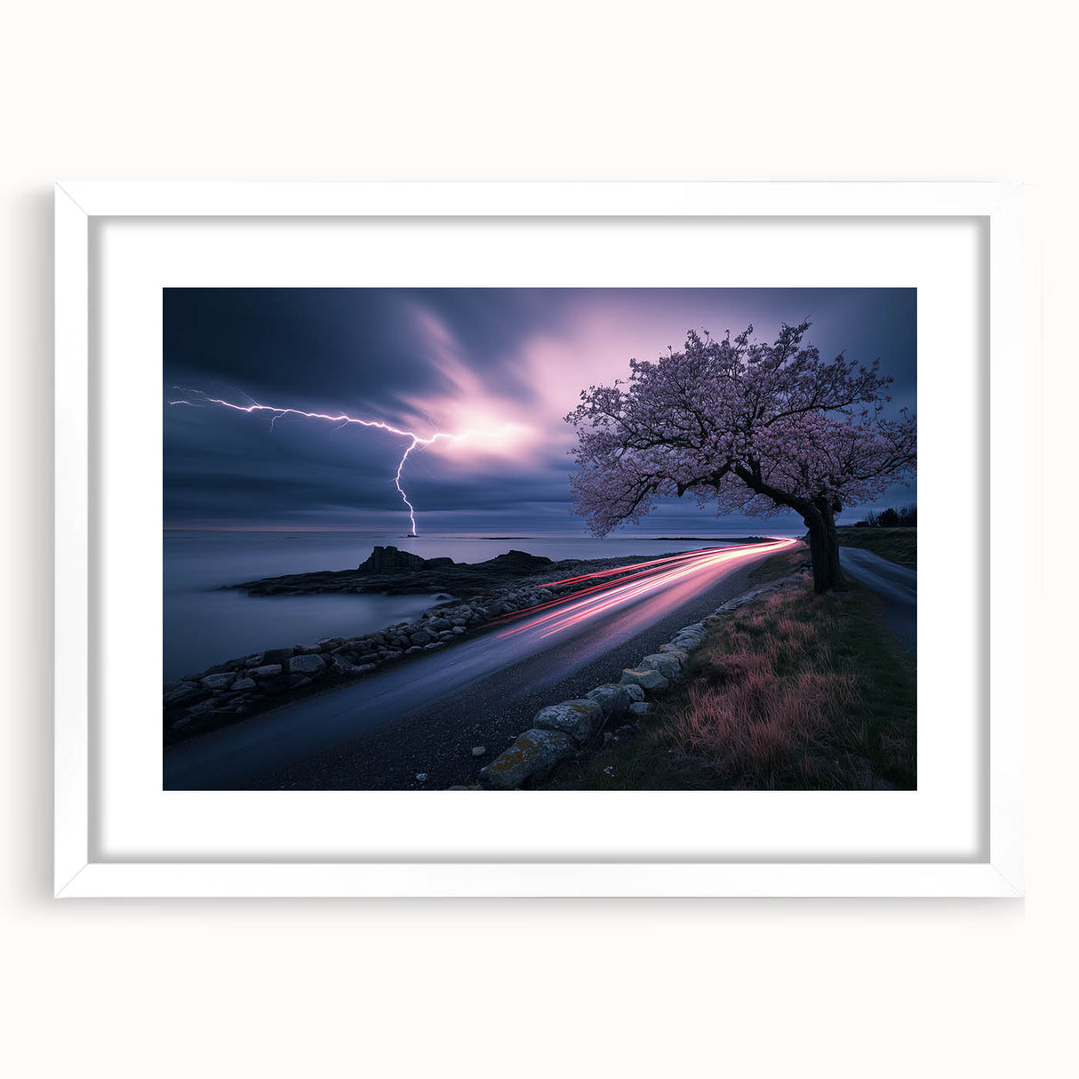 Stormy Coastline at Night – Fine Art Photography Canvas Prints