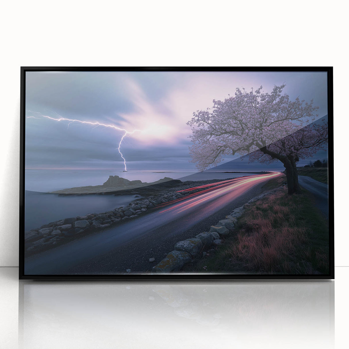 Stormy Coastline at Night – Fine Art Photography Canvas Prints