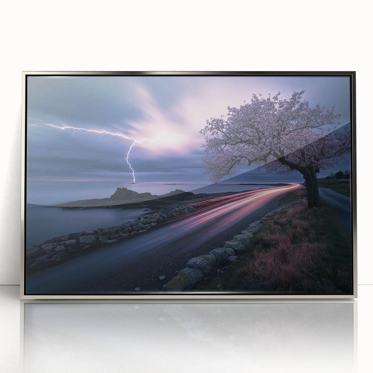 Stormy Coastline at Night – Fine Art Photography Canvas Prints