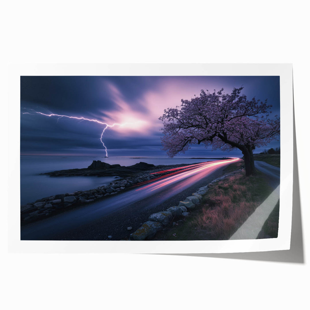 Stormy Coastline at Night – Fine Art Photography Canvas Prints