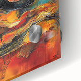 Bold Burnt Orange Form – Earthen Harmony Neutral Abstract Prints