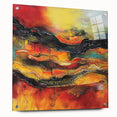 Bold Burnt Orange Form – Earthen Harmony Neutral Abstract Prints