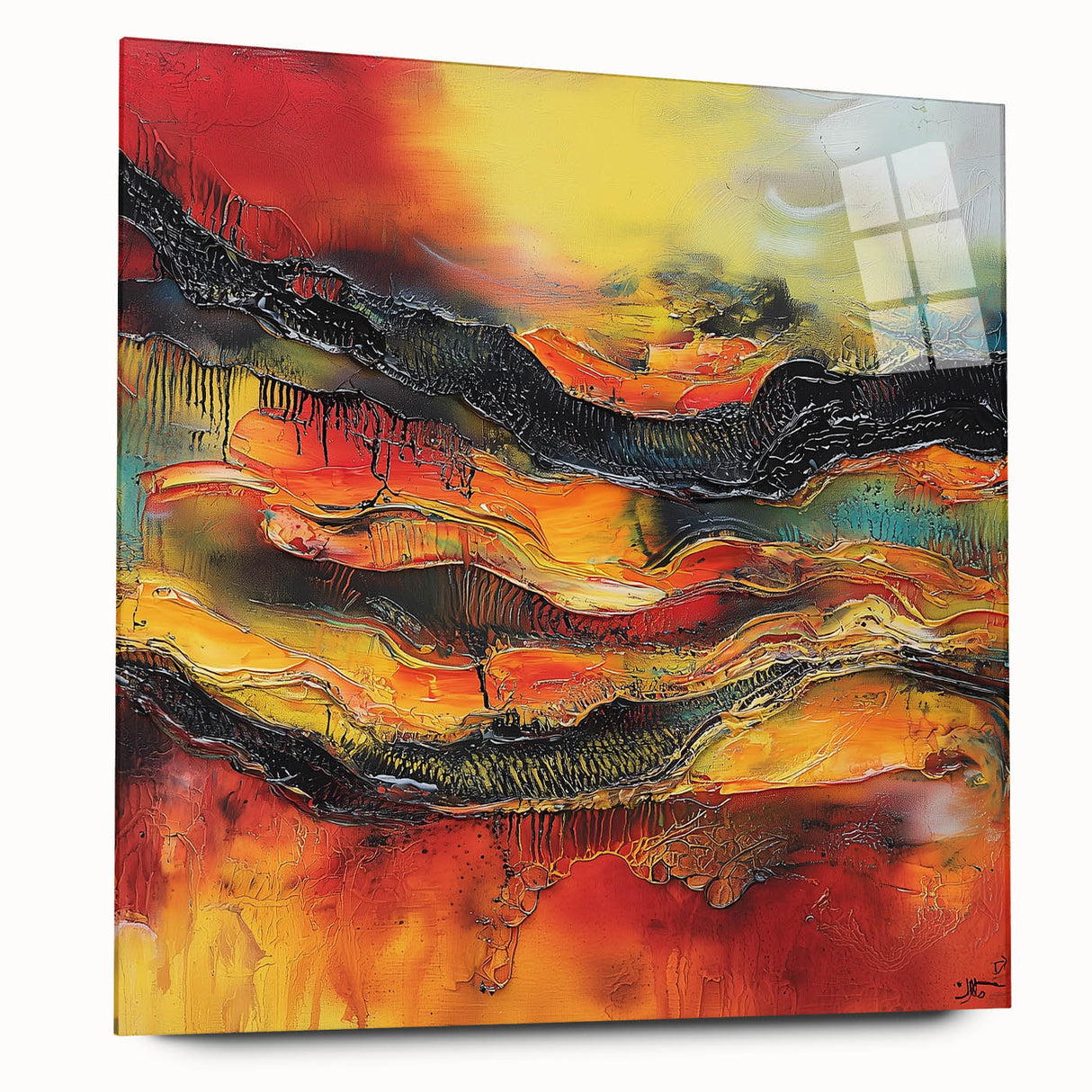Bold Burnt Orange Form – Earthen Harmony Neutral Abstract Prints