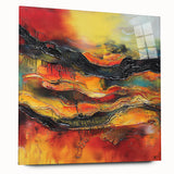 Bold Burnt Orange Form – Earthen Harmony Neutral Abstract Prints