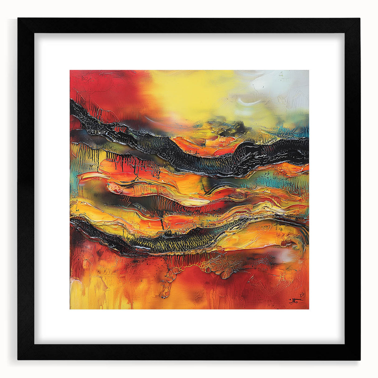 Bold Burnt Orange Form – Earthen Harmony Neutral Abstract Prints