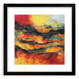 Bold Burnt Orange Form – Earthen Harmony Neutral Abstract Prints