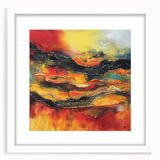 Bold Burnt Orange Form – Earthen Harmony Neutral Abstract Prints