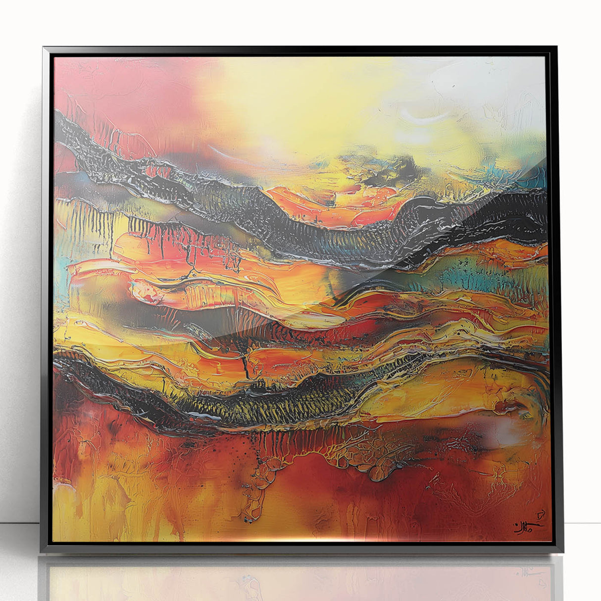 Bold Burnt Orange Form – Earthen Harmony Neutral Abstract Prints