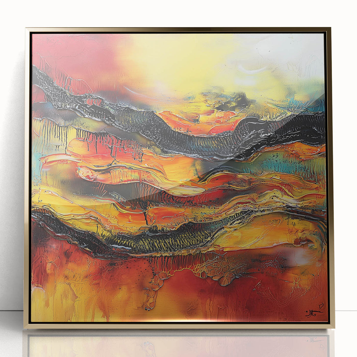 Bold Burnt Orange Form – Earthen Harmony Neutral Abstract Prints