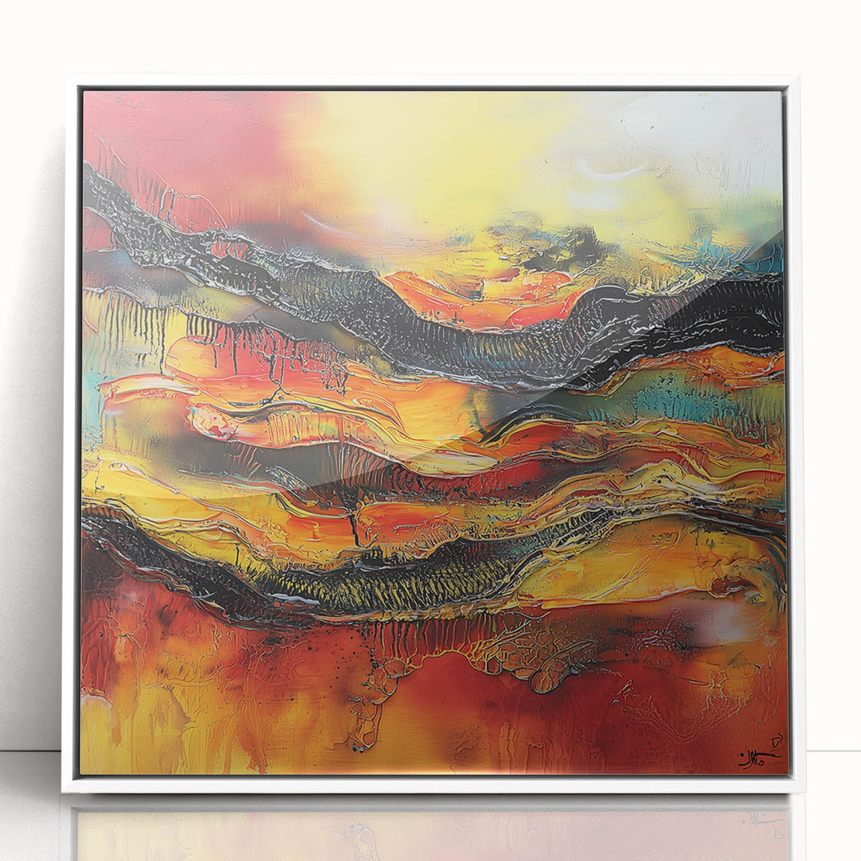 Bold Burnt Orange Form – Earthen Harmony Neutral Abstract Prints