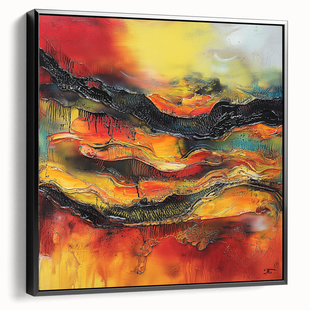 Bold Burnt Orange Form – Earthen Harmony Neutral Abstract Prints