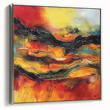 Bold Burnt Orange Form – Earthen Harmony Neutral Abstract Prints