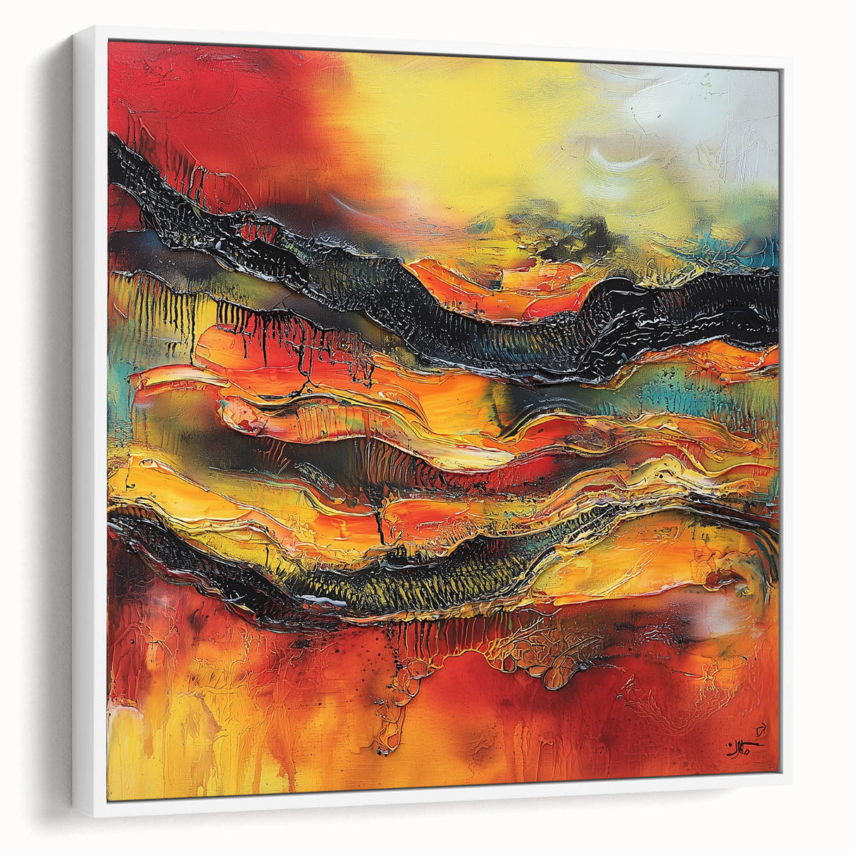 Bold Burnt Orange Form – Earthen Harmony Neutral Abstract Prints