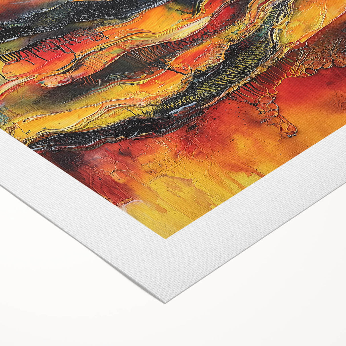 Bold Burnt Orange Form – Earthen Harmony Neutral Abstract Prints