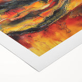 Bold Burnt Orange Form – Earthen Harmony Neutral Abstract Prints