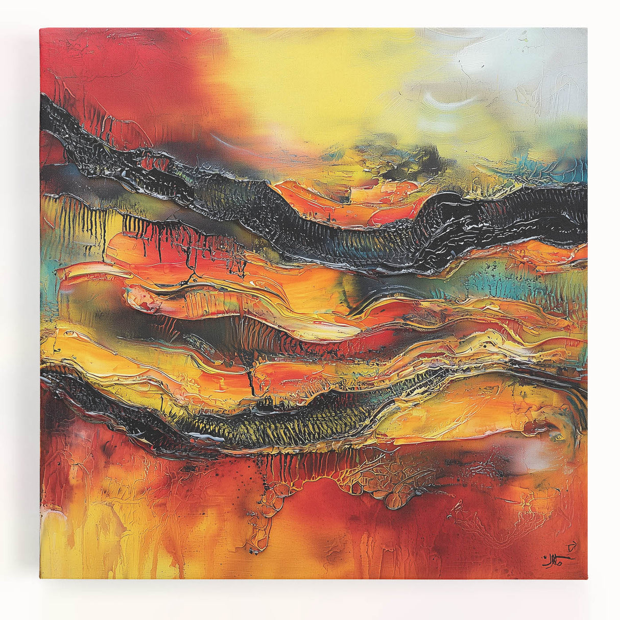 Bold Burnt Orange Form – Earthen Harmony Neutral Abstract Prints