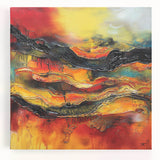 Bold Burnt Orange Form – Earthen Harmony Neutral Abstract Prints