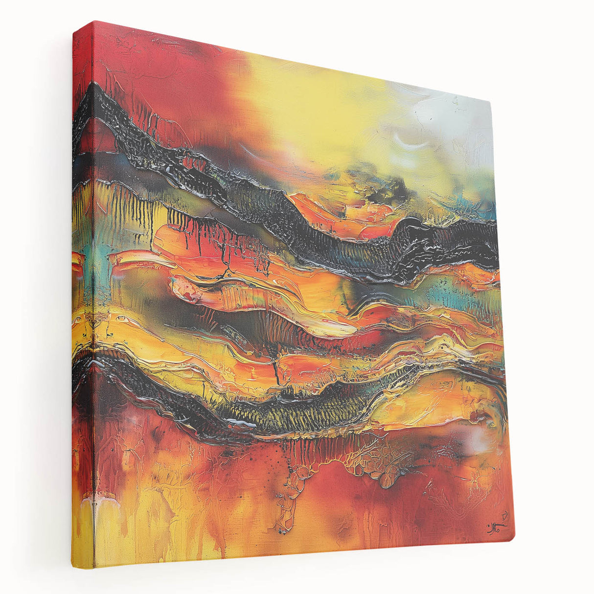Bold Burnt Orange Form – Earthen Harmony Neutral Abstract Prints
