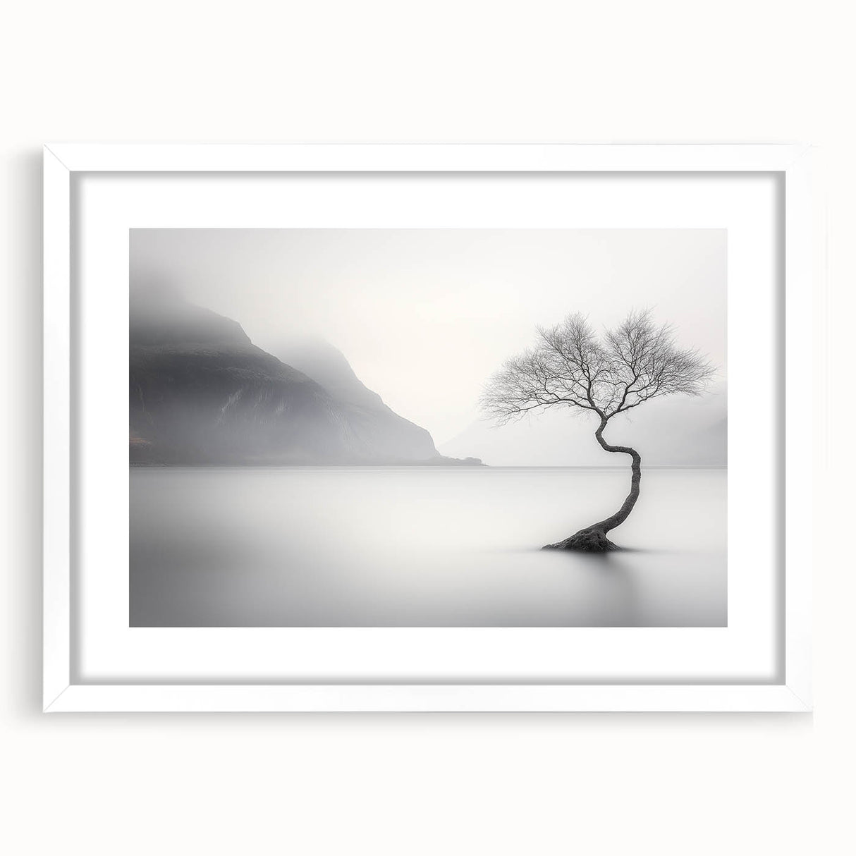 Misty Lake Serenity – Fine Art Photography Framed Prints