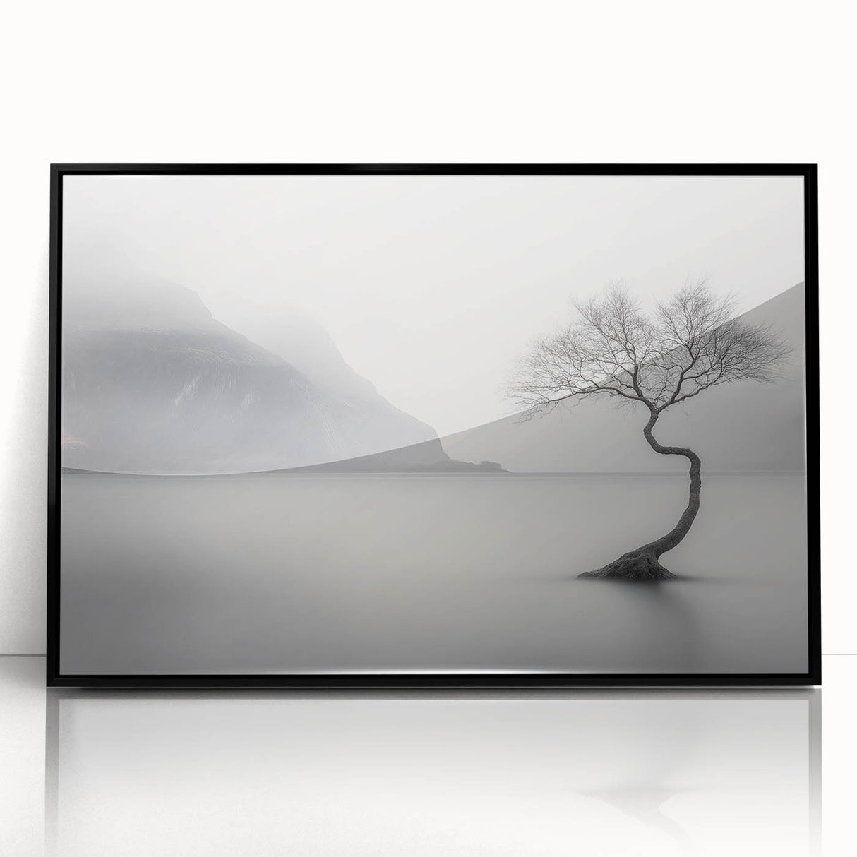 Misty Lake Serenity – Fine Art Photography Framed Prints