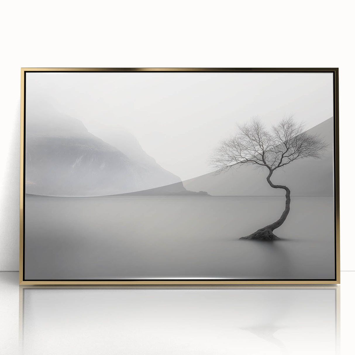 Misty Lake Serenity – Fine Art Photography Framed Prints