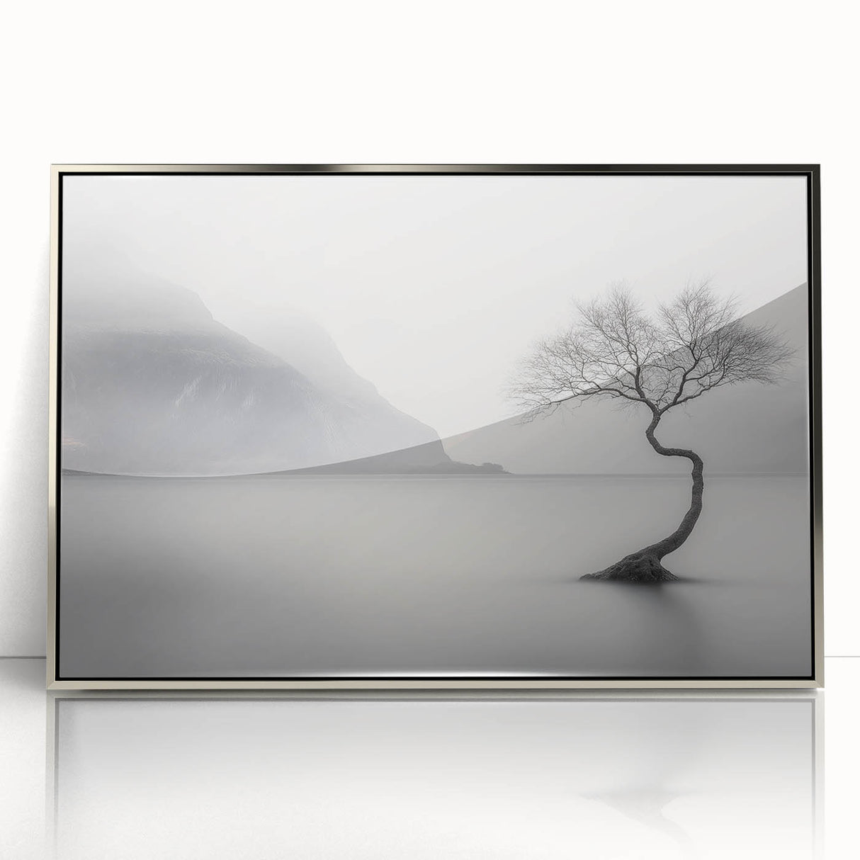 Misty Lake Serenity – Fine Art Photography Framed Prints