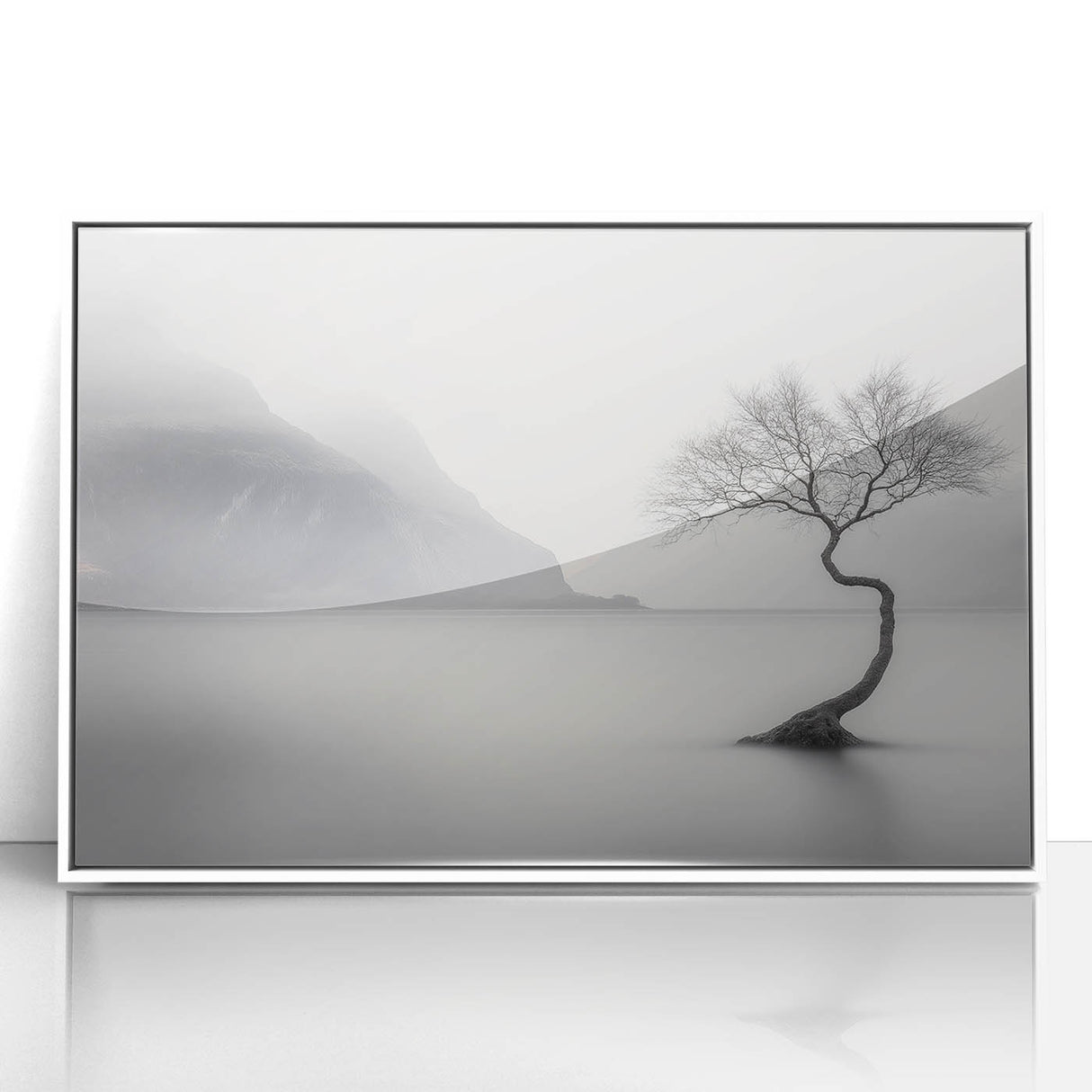 Misty Lake Serenity – Fine Art Photography Framed Prints