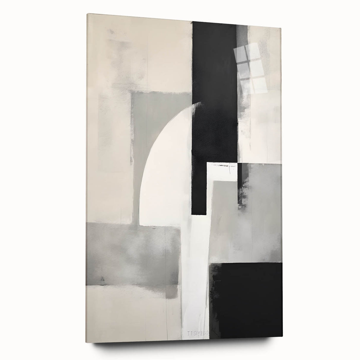 Earthen Harmony Abstracts – Black and Gray Modern Minimalist Art