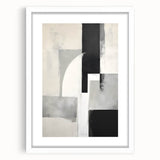 Earthen Harmony Abstracts – Black and Gray Modern Minimalist Art