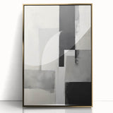 Earthen Harmony Abstracts – Black and Gray Modern Minimalist Art