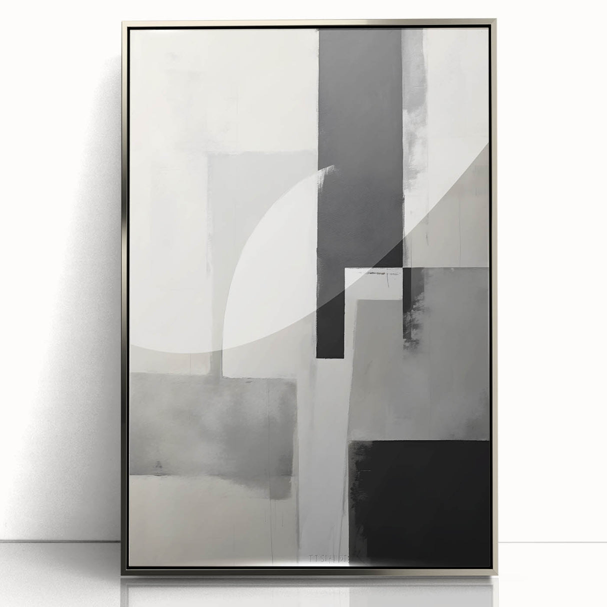 Earthen Harmony Abstracts – Black and Gray Modern Minimalist Art