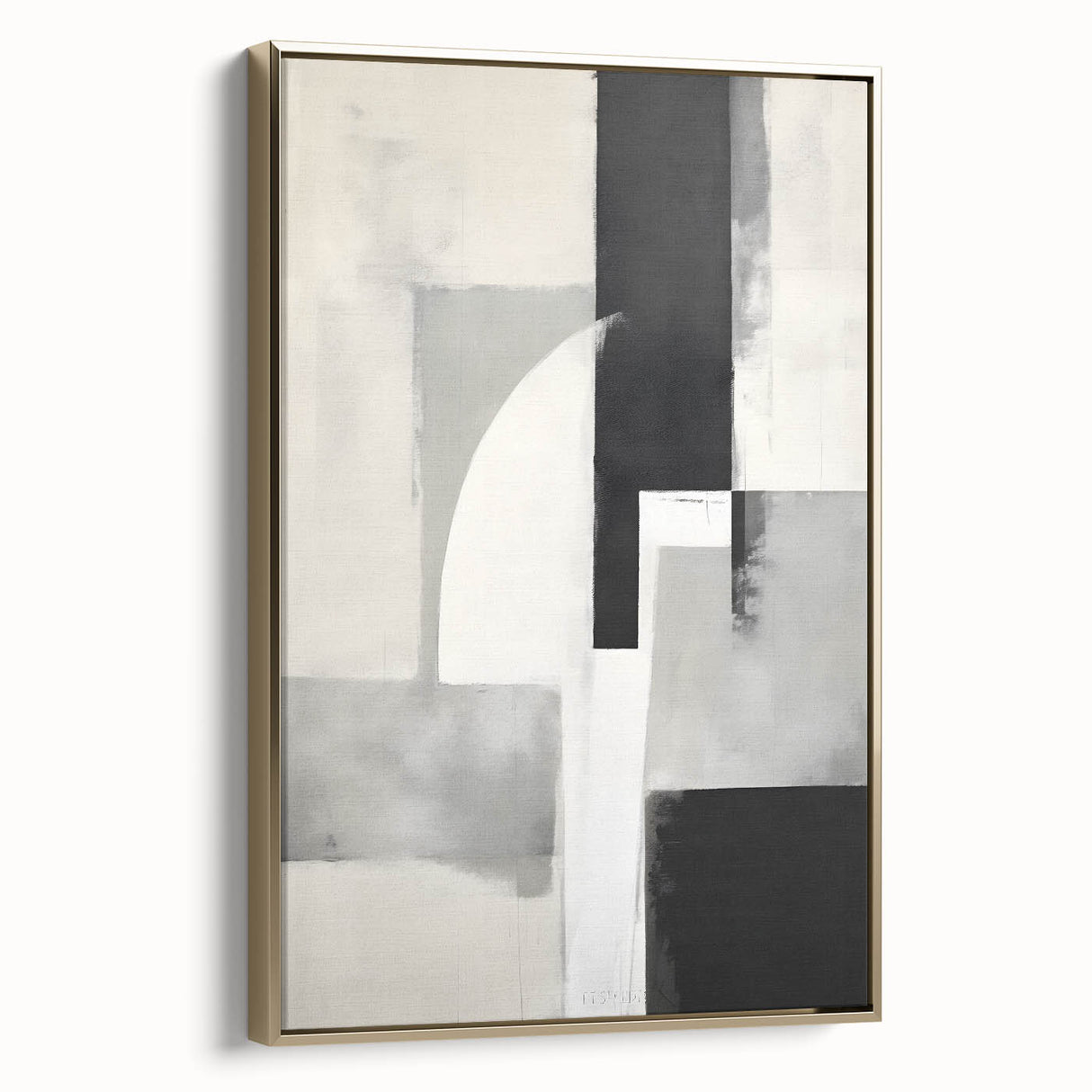 Earthen Harmony Abstracts – Black and Gray Modern Minimalist Art
