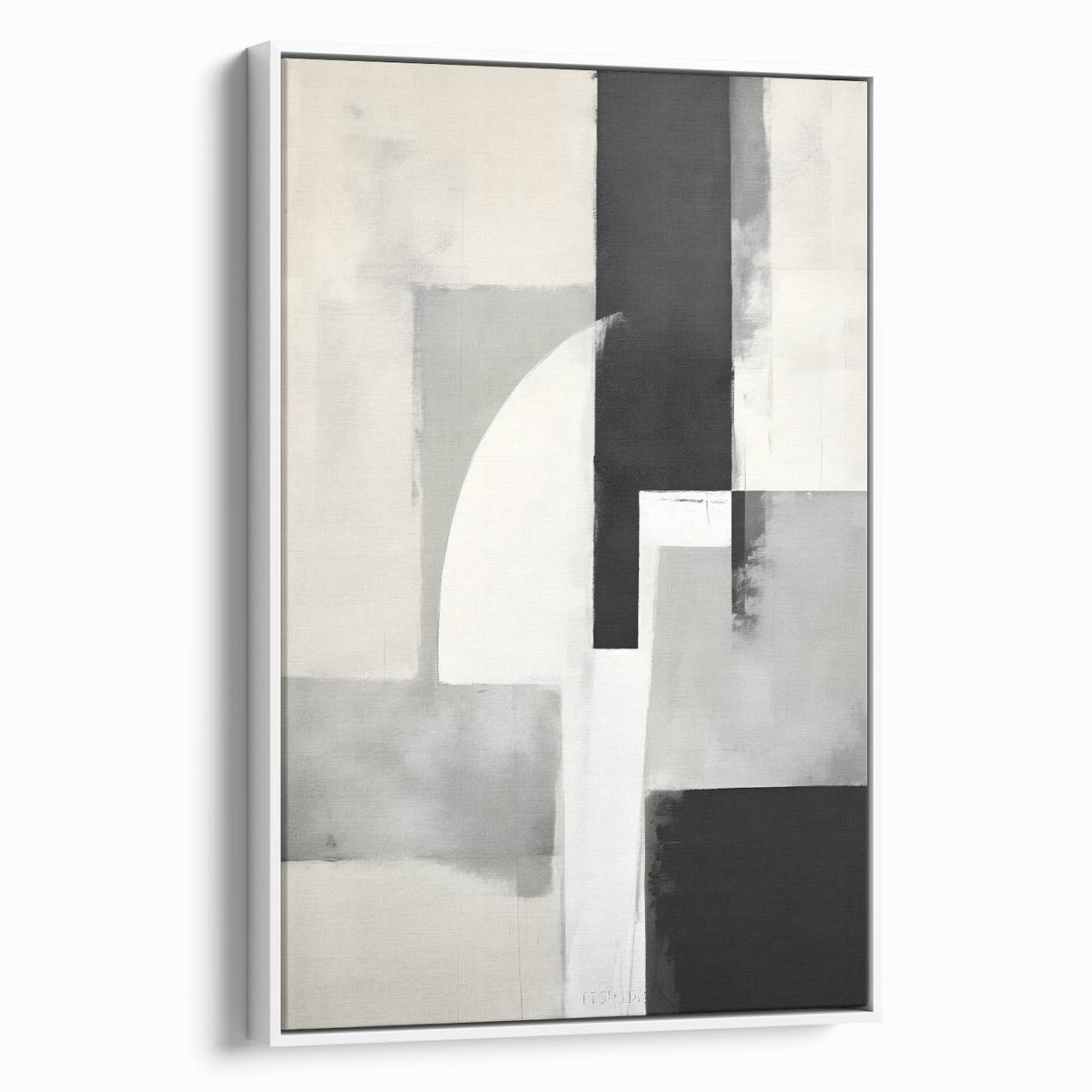 Earthen Harmony Abstracts – Black and Gray Modern Minimalist Art